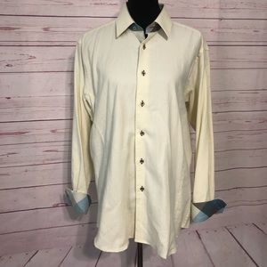 Jared Lang Cotton Flannel Flip Cuff Button Down